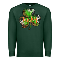 Sports Green st. patricks day lucky shamrock Premium Sweatshirt - BarkalooDesign