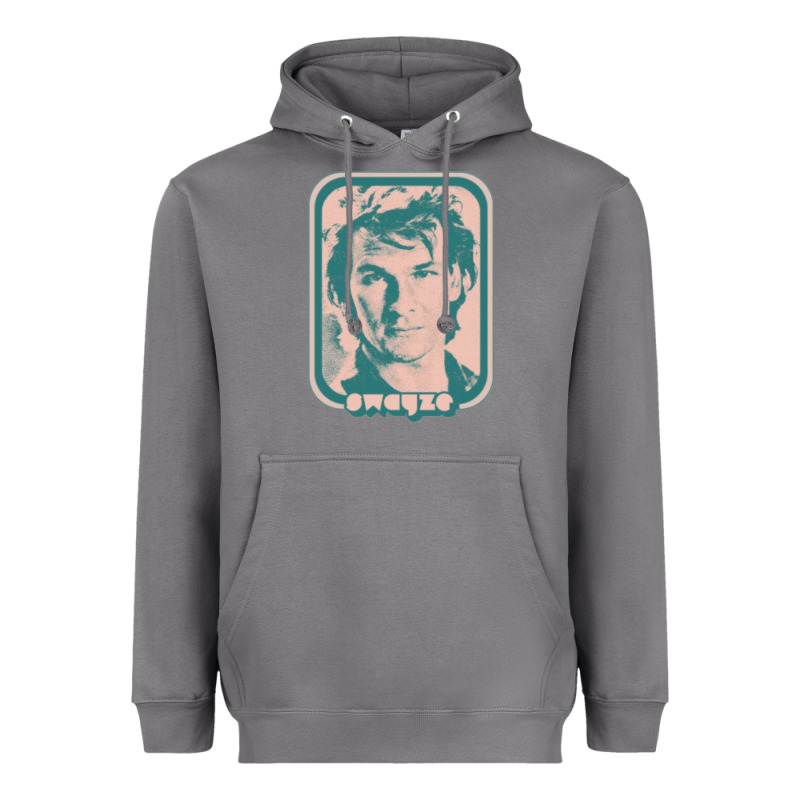 Patrick Swayze Retro 80s Fan Aesthetic Design Heavyweight Hoodie by PixelWave | Teevron