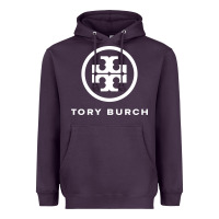 Plum white burch tory Heavyweight Hoodie - PixelWave