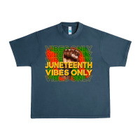 Midnight Navy juneteenth vibes only Urban Heavy Tee - CowGirlArtShop