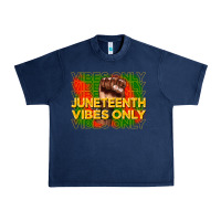 Navy juneteenth vibes only Urban Heavy Tee - CowGirlArtShop