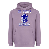 Lavender military master sergeant air force retired t shirt Heavyweight Hoodie - PixelWave