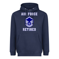 Military Master Sergeant Air Force Retired T Shirt Heavyweight Hoodie | Teevron