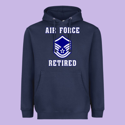 Military Master Sergeant Air Force Retired T Shirt Heavyweight Hoodie Designed By Pixelwave
