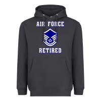 Smoke military master sergeant air force retired t shirt Heavyweight Hoodie - PixelWave