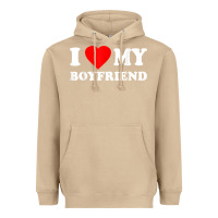 Mushroom I Love My Boyfriend T-Shirt Heavyweight Hoodie - PixelWave