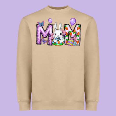 Easter Day Mom Heavyweight Sweatshirt Designed By Cowhidedigitalart