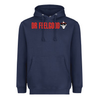 Navy Dr. Feelgood Heavyweight Hoodie - PixelWave