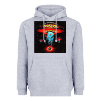 Heather Grey Boston Classic Heavyweight Hoodie - PixelWave