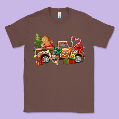 Gingerbread Truck Classic Tee Designed By Texasbilliewilder