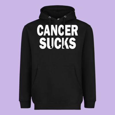 Cancer Sucks Heavyweight Hoodie Designed By Pixelwave