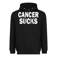 Black cancer sucks Heavyweight Hoodie - PixelWave