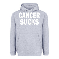 Heather Grey cancer sucks Heavyweight Hoodie - PixelWave