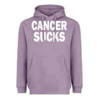Lavender cancer sucks Heavyweight Hoodie - PixelWave