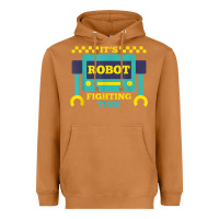 Meerkat it's robot fighting time funny robotics engineer battle bots Heavyweight Hoodie - PixelWave