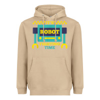 Mushroom it's robot fighting time funny robotics engineer battle bots Heavyweight Hoodie - PixelWave