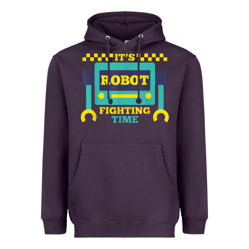 It's Robot Fighting Time Funny Robotics Engineer Battle Bots Heavyweight Hoodie by PixelWave | Teevron