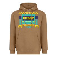 Toasted Coconut it's robot fighting time funny robotics engineer battle bots Heavyweight Hoodie - PixelWave