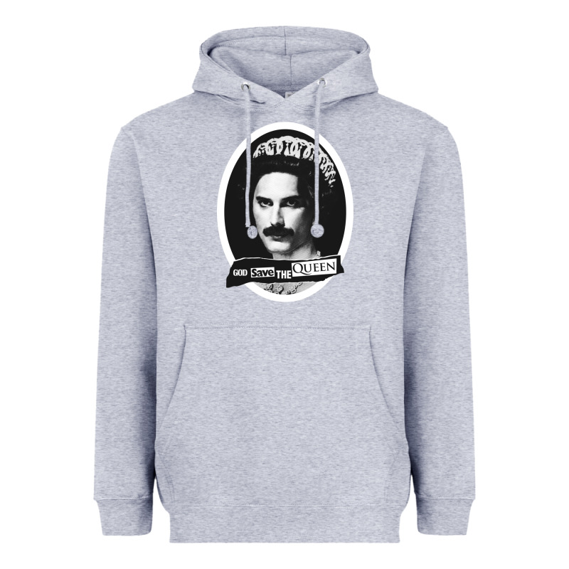 God Save The Quen King Music Heavyweight Hoodie by PixelWave | Teevron