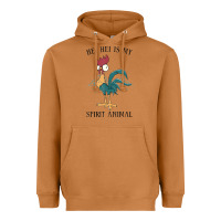 Meerkat Moana Hei Hei Is My Spirit Animal Portrait Heavyweight Hoodie - PixelWave
