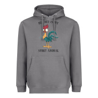 Storm Moana Hei Hei Is My Spirit Animal Portrait Heavyweight Hoodie - PixelWave