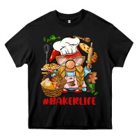 Black baker life gnome Heavy Core Tee - BarkalooDesign