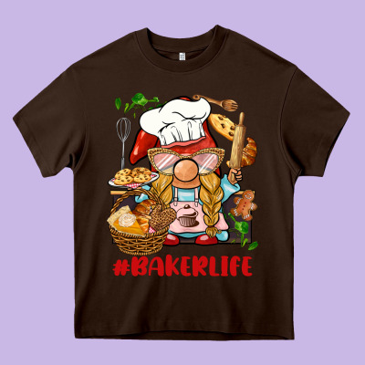 Baker Life Gnome Heavy Core Tee Designed By Barkaloodesign