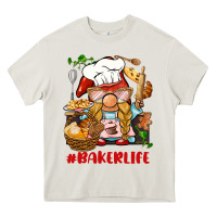Cream baker life gnome Heavy Core Tee - BarkalooDesign