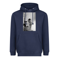 Navy malcolm x Heavyweight Hoodie - Craftify