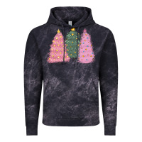 Cloud Black christmas trees Vintage Hoodie - CowGirlArtShop
