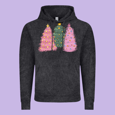 Christmas Trees Vintage Hoodie Designed By Cowgirlartshop