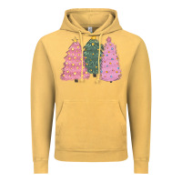 Vintage Mustard christmas trees Vintage Hoodie - CowGirlArtShop
