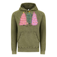 Vintage Olive christmas trees Vintage Hoodie - CowGirlArtShop