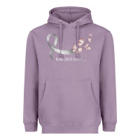 Lavender pretty white ribbon support lung cancer awareness t shirt Heavyweight Hoodie - Craftify