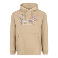Mushroom pretty white ribbon support lung cancer awareness t shirt Heavyweight Hoodie - Craftify