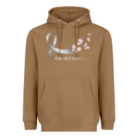Toasted Coconut pretty white ribbon support lung cancer awareness t shirt Heavyweight Hoodie - Craftify