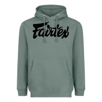 Sage Fairtex Combat Sport Style Black Heavyweight Hoodie - Craftify