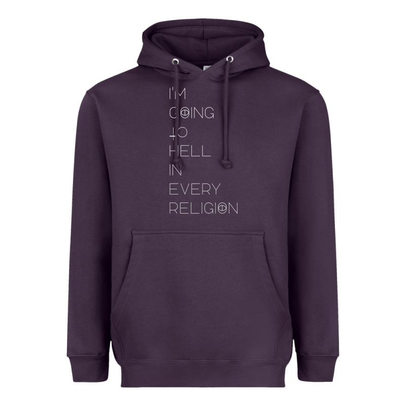 I'm  Going To  Hell In  Every  Religion Heavyweight Hoodie by Craftify | Teevron
