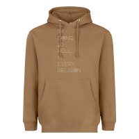 Toasted Coconut i'm  going to  hell in  every  religion Heavyweight Hoodie - Craftify