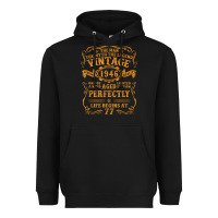 Black vintage 1946 the man myth legend 77 year old birthday gifts Heavyweight Hoodie - trangStudio