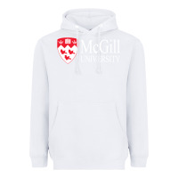 White mcgill university Heavyweight Hoodie - Craftify