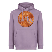Lavender Cute Good Luck Gift - Lucky Penny Heavyweight Hoodie - Craftify