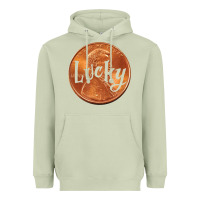Matcha Cute Good Luck Gift - Lucky Penny Heavyweight Hoodie - Craftify