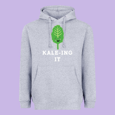 Kaleing It Kale Art For Vegans Vegetarians Heavyweight Hoodie Designed By Craftify