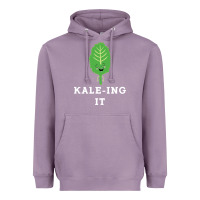 Lavender kaleing it kale art for vegans vegetarians Heavyweight Hoodie - Craftify