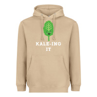 Mushroom kaleing it kale art for vegans vegetarians Heavyweight Hoodie - Craftify