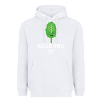 White kaleing it kale art for vegans vegetarians Heavyweight Hoodie - Craftify
