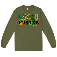 Army Green Lucky hunter St. Patrick's Day Long Sleeve Tee - CowGirlArtShop