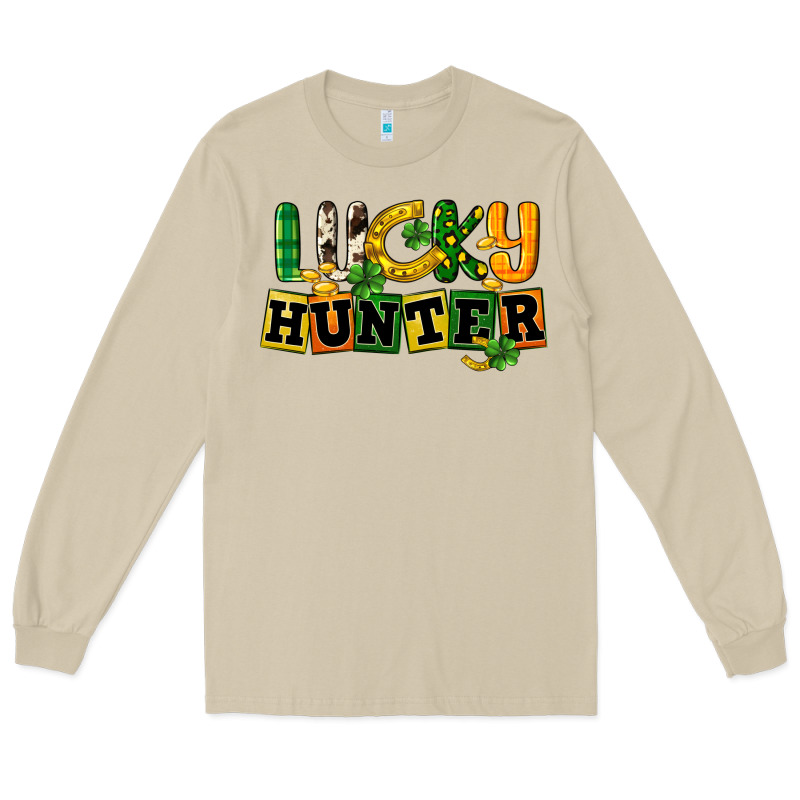 Lucky Hunter St. Patrick's Day Long Sleeve Tee by CowGirlArtShop | Teevron