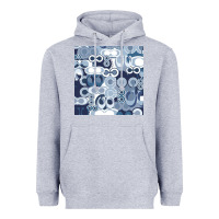 Heather Grey coach blue Heavyweight Hoodie - Craftify